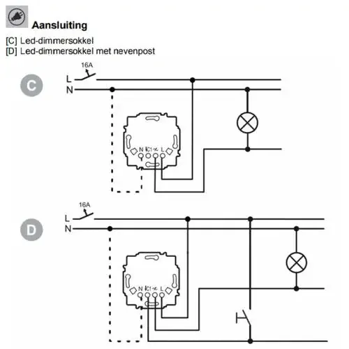 64851 U BUS FLEX LED-DIMMERSOKKEL 1-V - Image 2