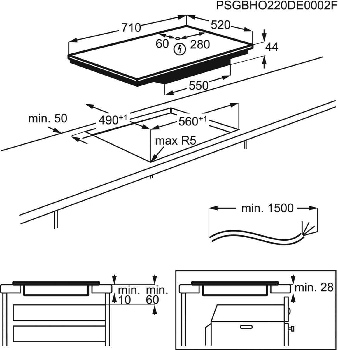 AEG TO74IB0BFB zwart - Image 5
