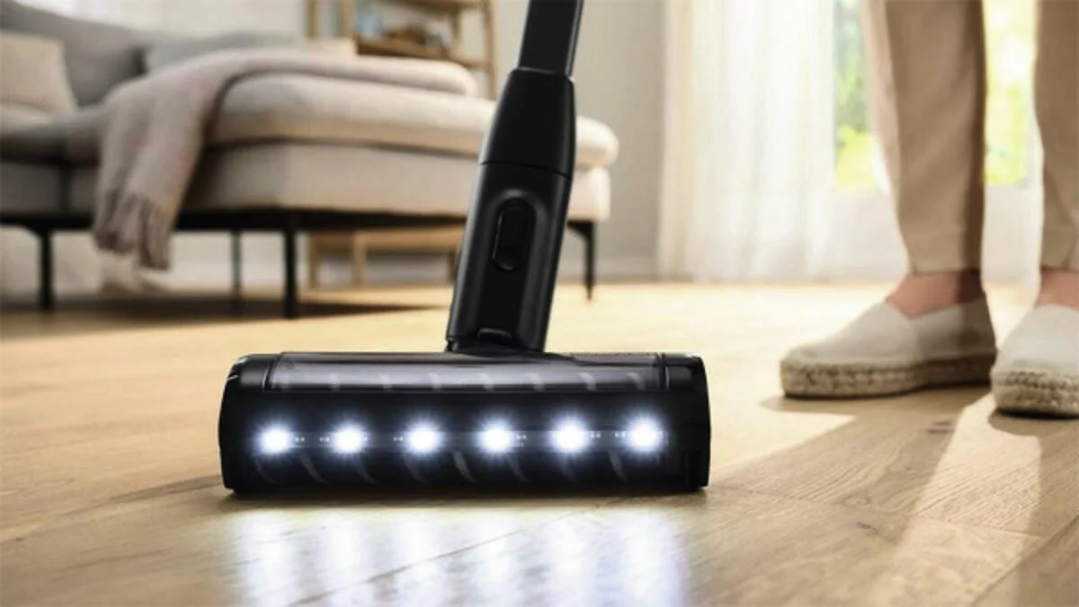 Bosch Parketborstel met ledverlichting zwart - Image 2