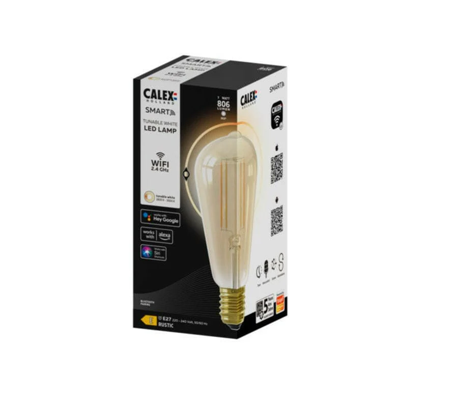 CALEX LEDLAMP SMART LED FILAMENT RUSTIC SMOKEY LAMP ST64