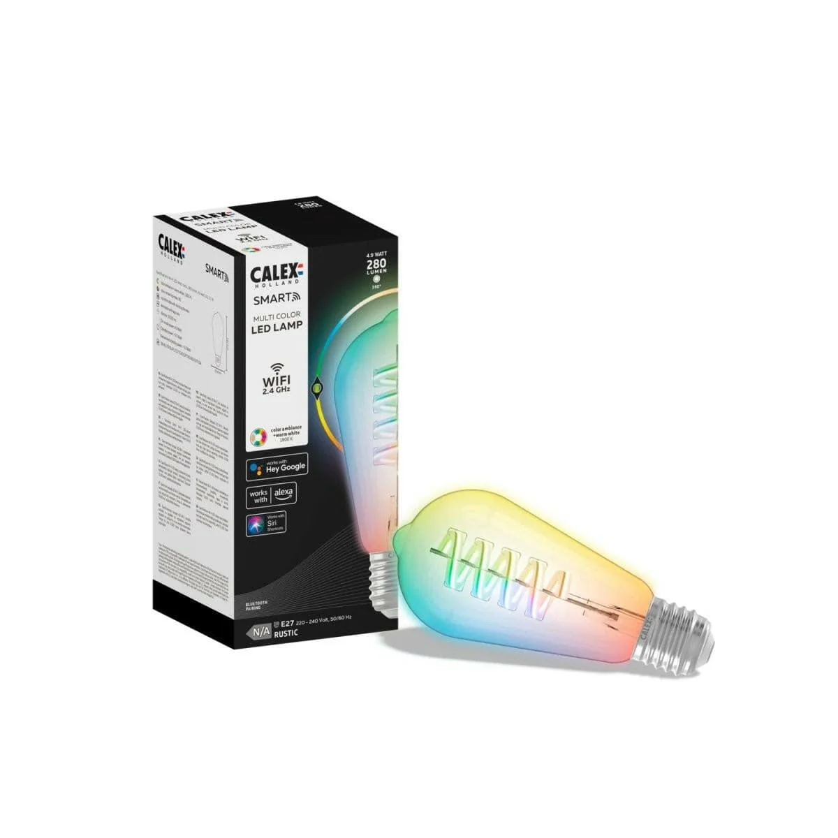 CALEX LEDLAMP SMART LED FILAMENT RUSTIC SMOKEY LAMP ST64 - Image 5