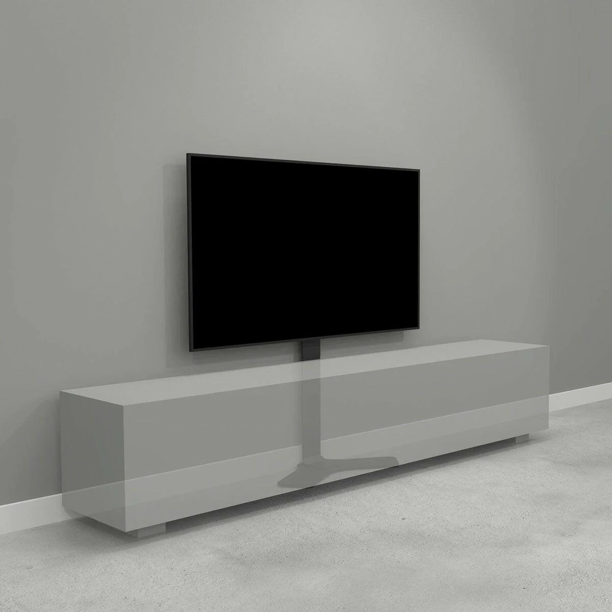 Cavus Vloerstandaard Hybrid 120cm Hoog Vesa 400x200 Zwart