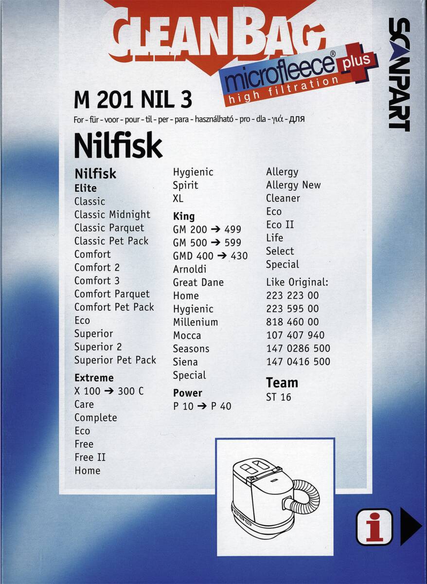CleanBag Stofzuigerzak Nilfisk Elite/Extreme - Image 3