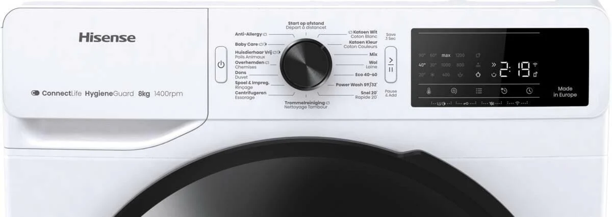 Hisense WF3V843BW/BLX wit - Image 3