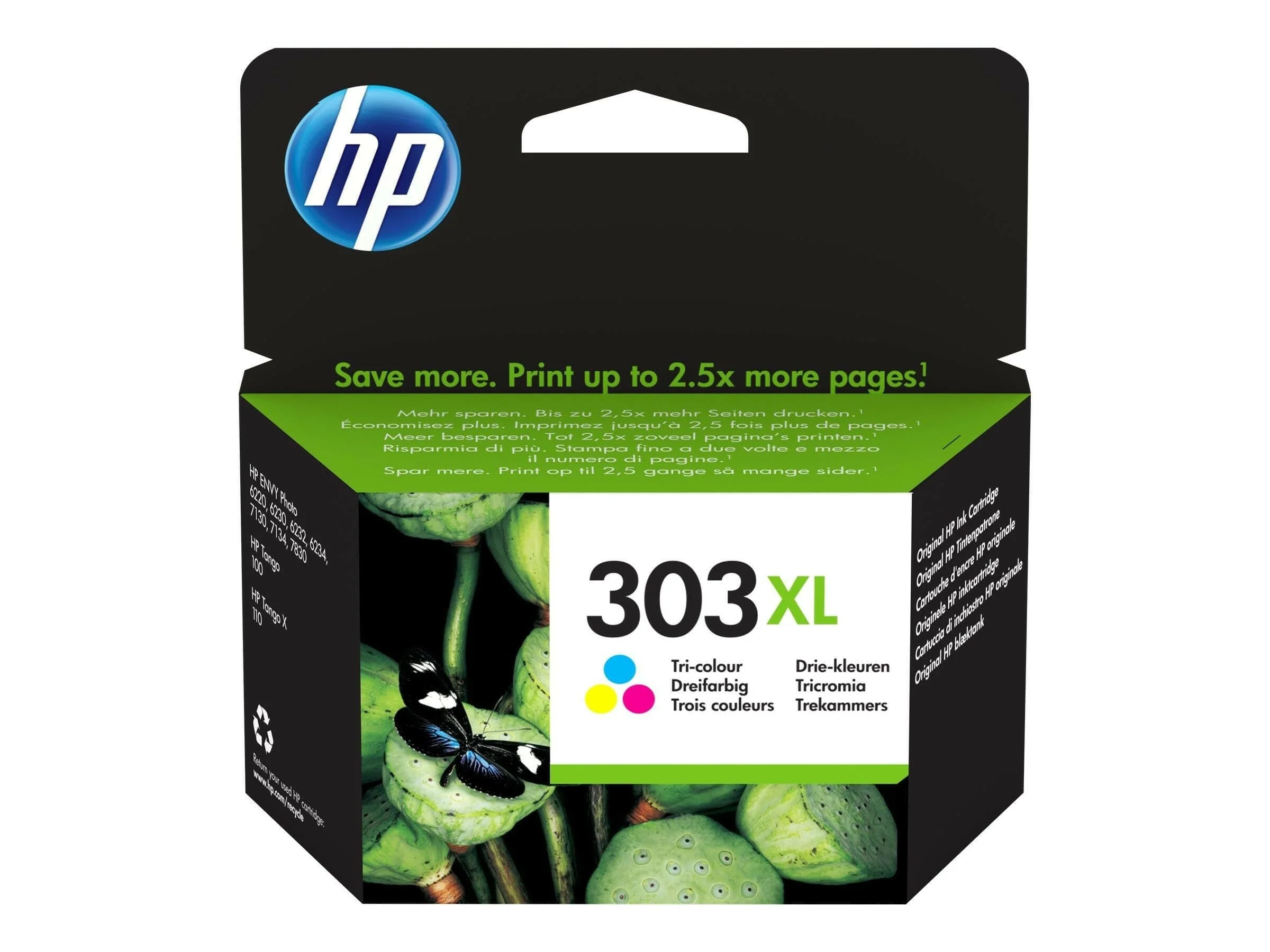 HP 303XL ORIGINELE HIGH-CAPACITY DRIE-KLEUREN INKTCARTRIDGE