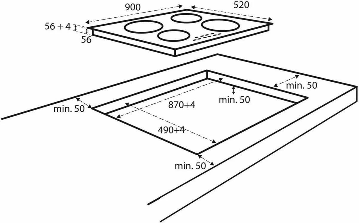 Inventum IKI9035 zwart - Image 3
