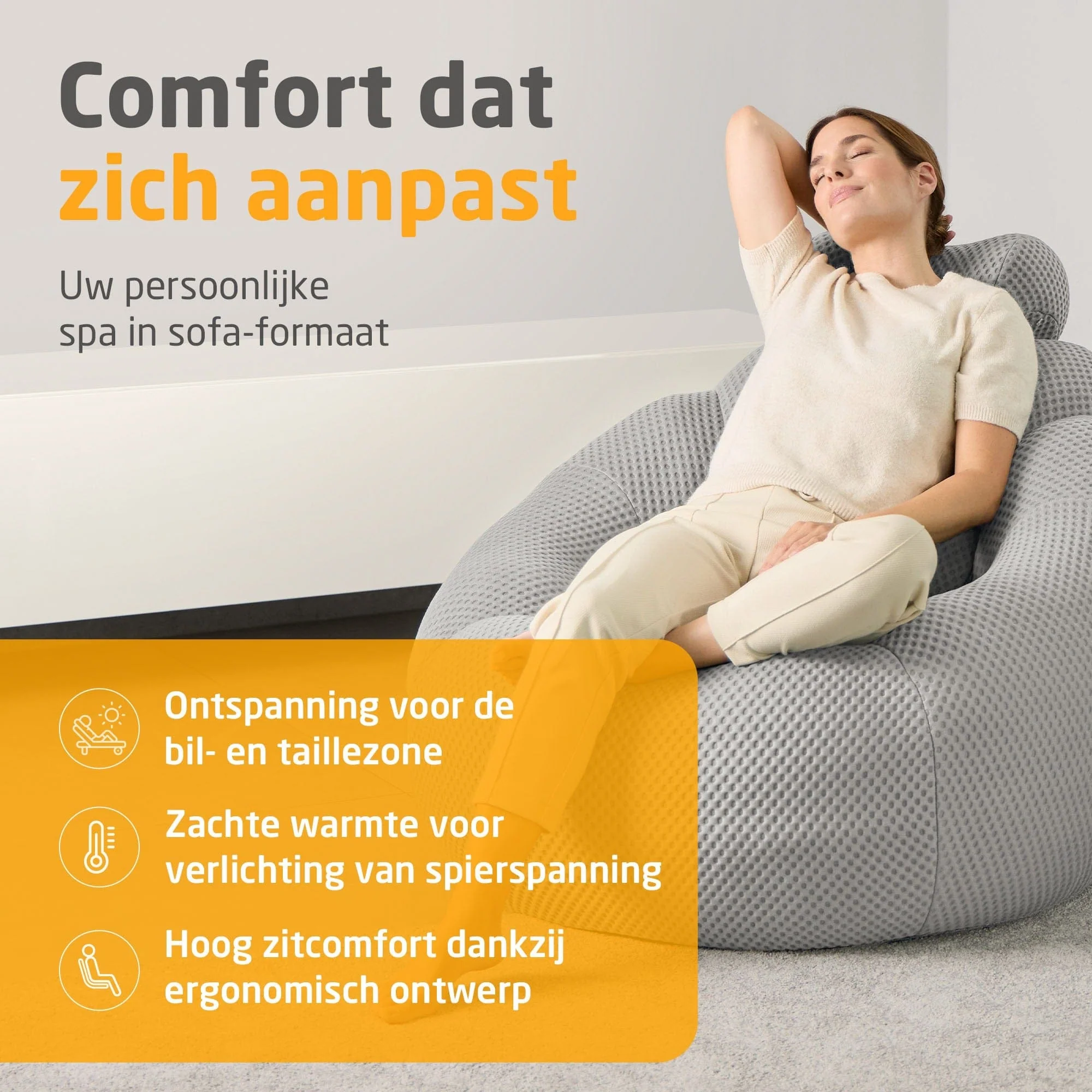 Medisana Bubble Sofa RC 100 Licht Grijs - Image 2