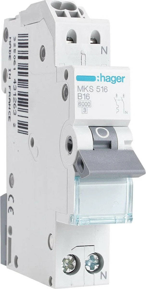 MHN520 HAG INST.AUT.1P+N 20A B 4,5K
