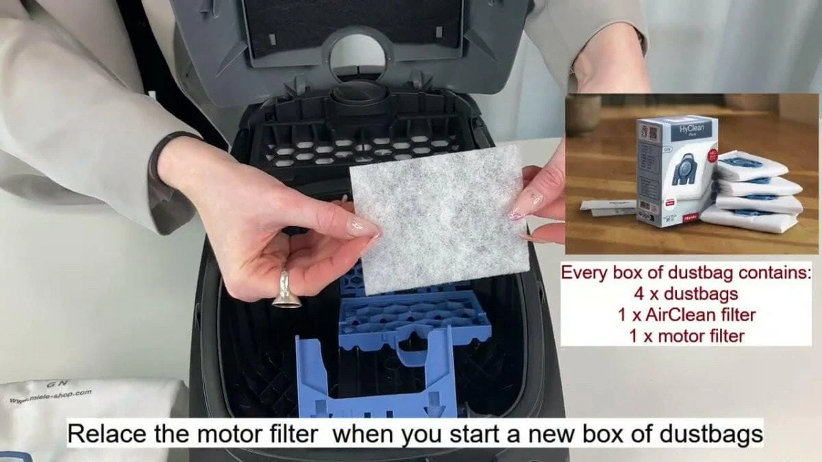 MIELE AIR-CLEAN FILTERHOUDER