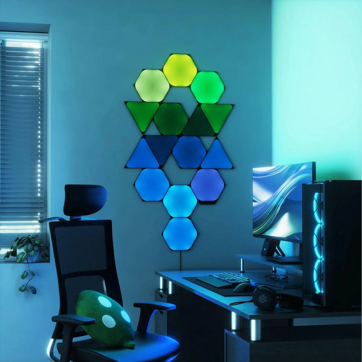 Nanoleaf Shapes Black Hexagons Starter Kit (9 Pack) - Image 4