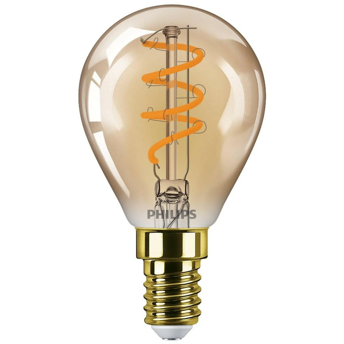 PHI LED CL P45 GLD D 15W E14