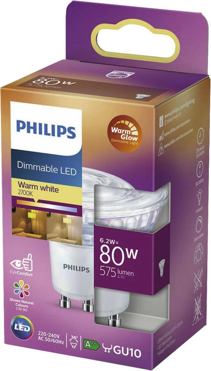 Philips LED CLA 80W GU10 CRI90 WW 36D WGD SRT4