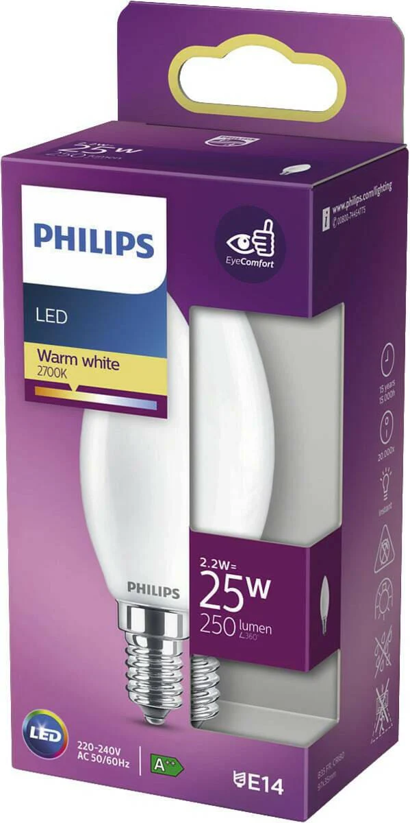 Philips LED classic 25W B35 E14 WW FR ND SRT4