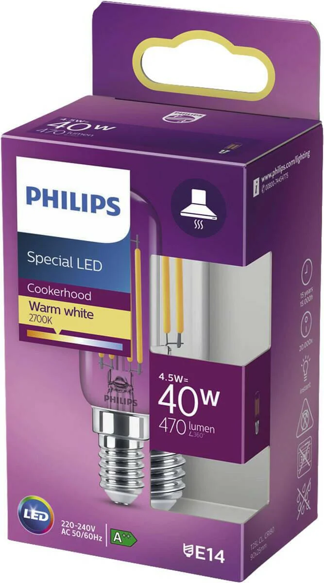 Philips LED classic 40W T25L E14 CL ND RF 1SRT4