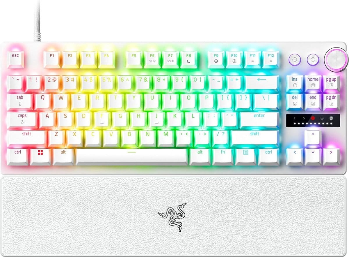 Razer Huntsman V3 Pro Tenkeyless Keyboard White Edition