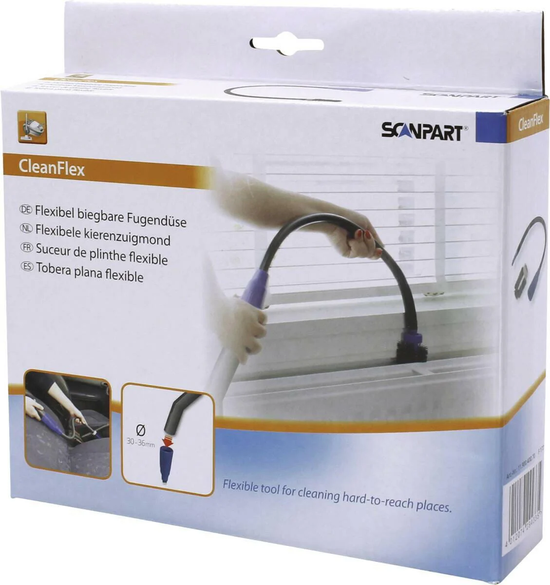Scanpart CleanFlex Flexibele Kierenzuigmond 30-36mm
