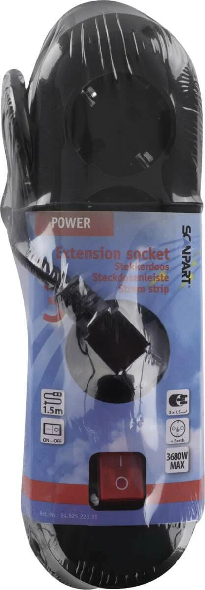 Scanpart 2482522331 TCD 3-v+ra+schak+1.5m(3x1.5) zwart - Image 3