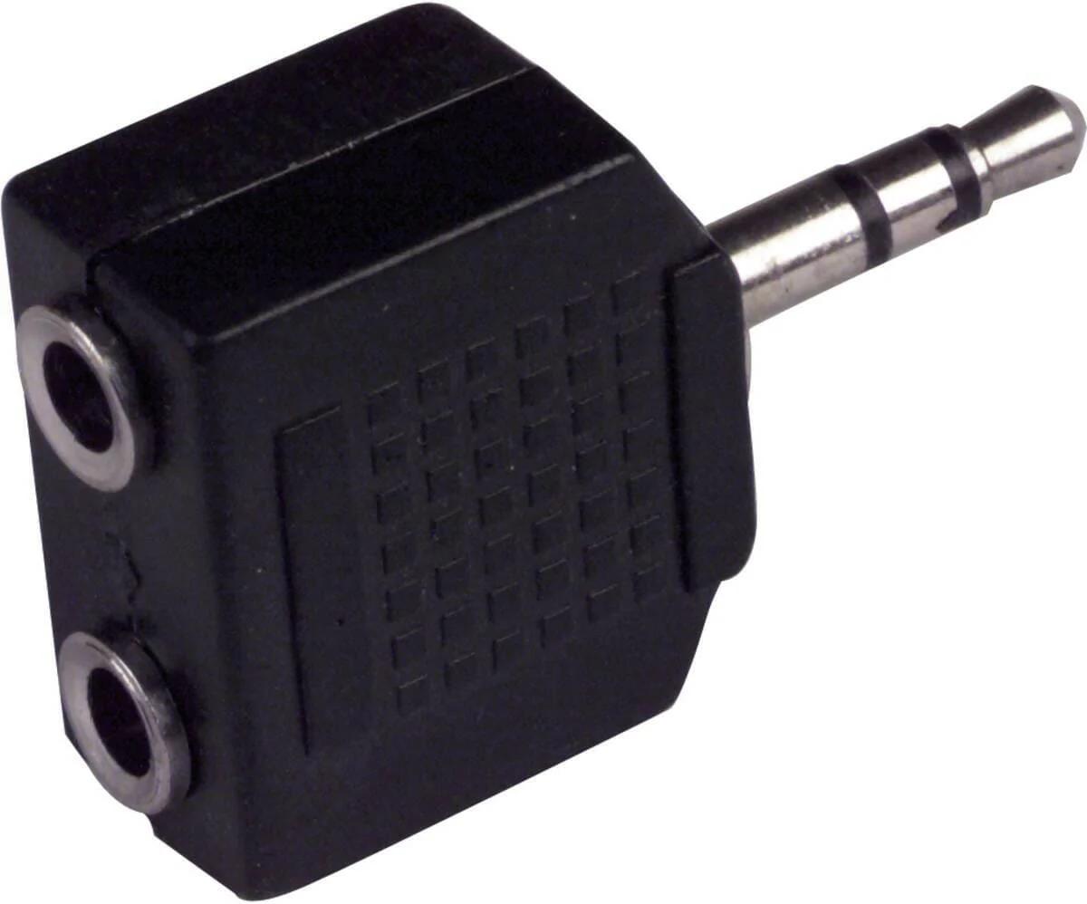Scanpart Audio 3,5mm Male 2x 3,5mm Female Adapter - Image 2