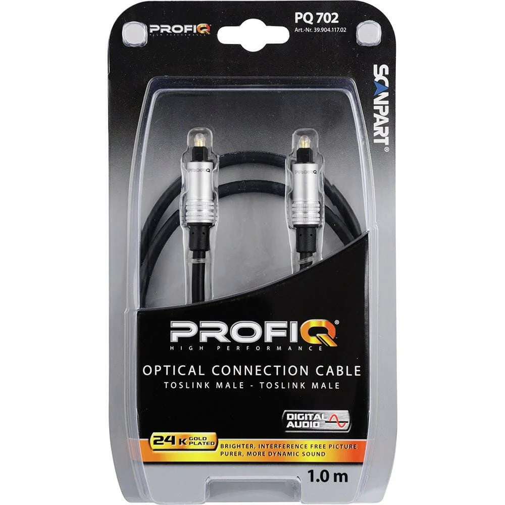 Scanpart Audio Toslink Male Aansluitkabel 1,5meter