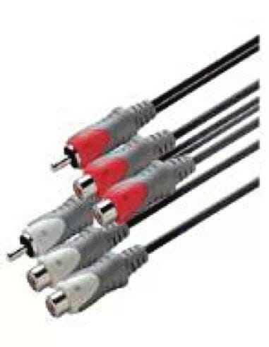 Scanpart Audio Tulp Male 2Tulp Female Adapterkabel 20cm - Image 3
