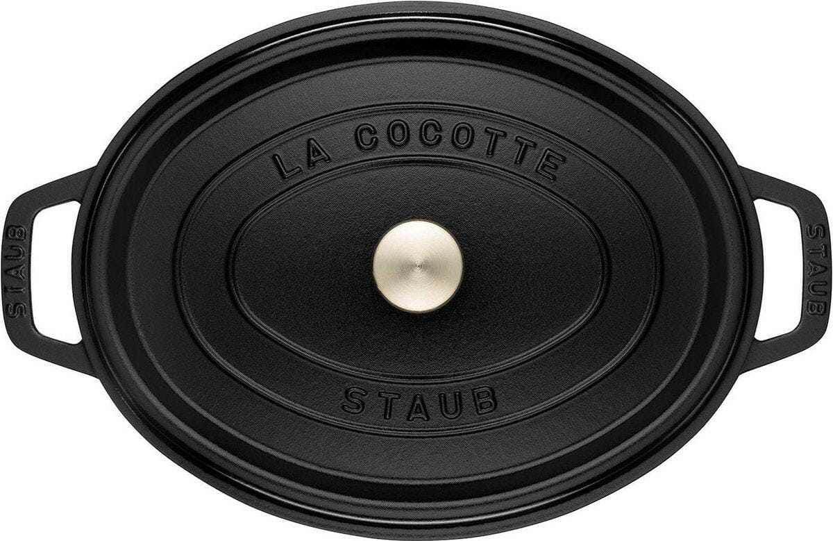 Staub Cocotte 33cm / 6,75L Ovaal Zwart
