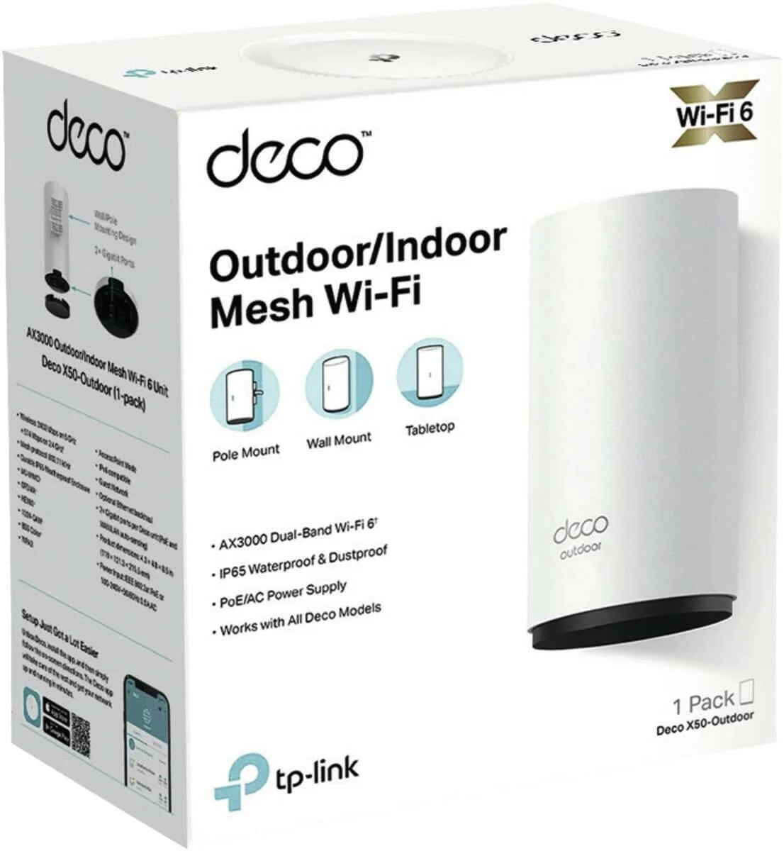 TP-Link Deco X50 Outdoor Mesh WiFi punt - Image 3