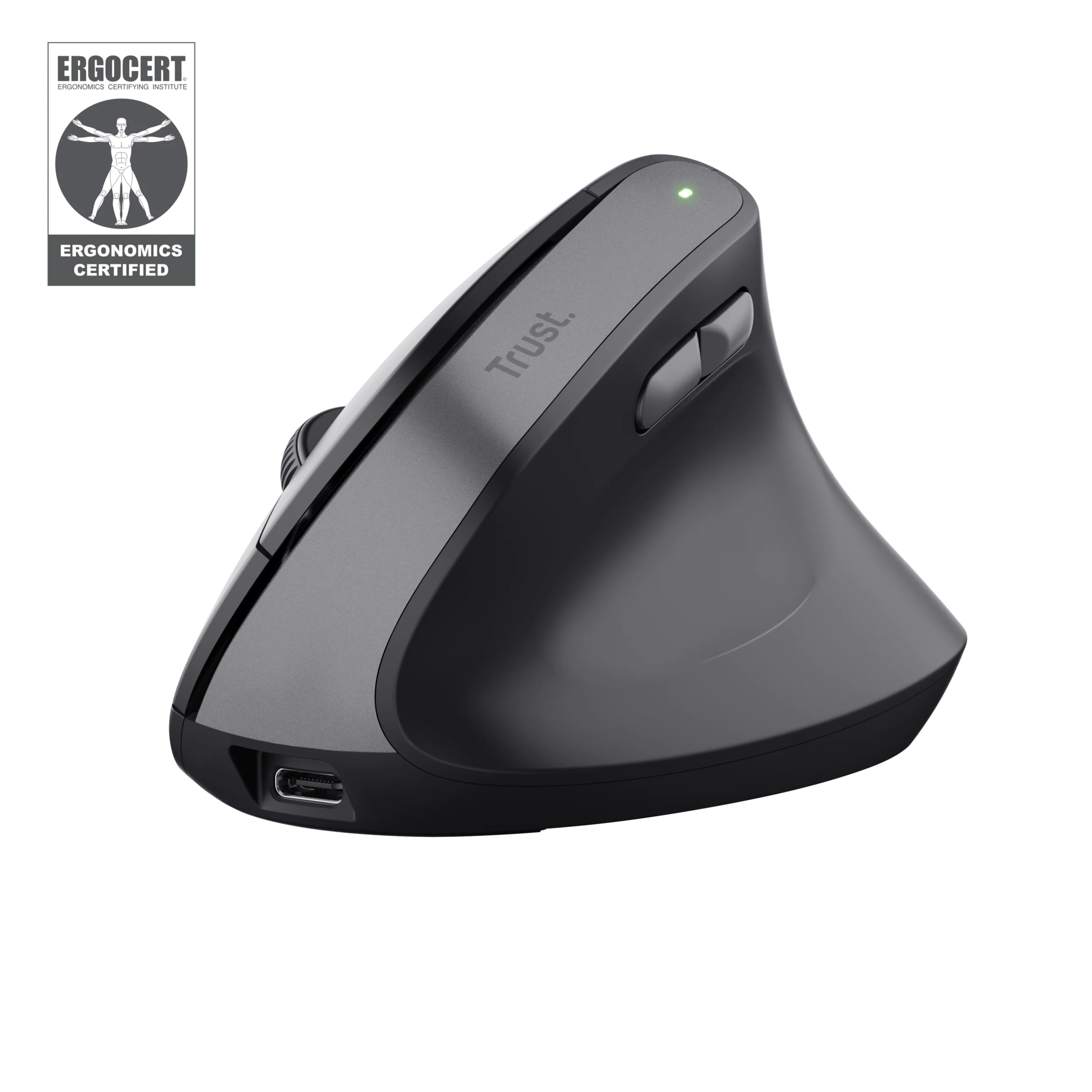 Trust Bayo II Ergonomic Wireless Mouse zwart