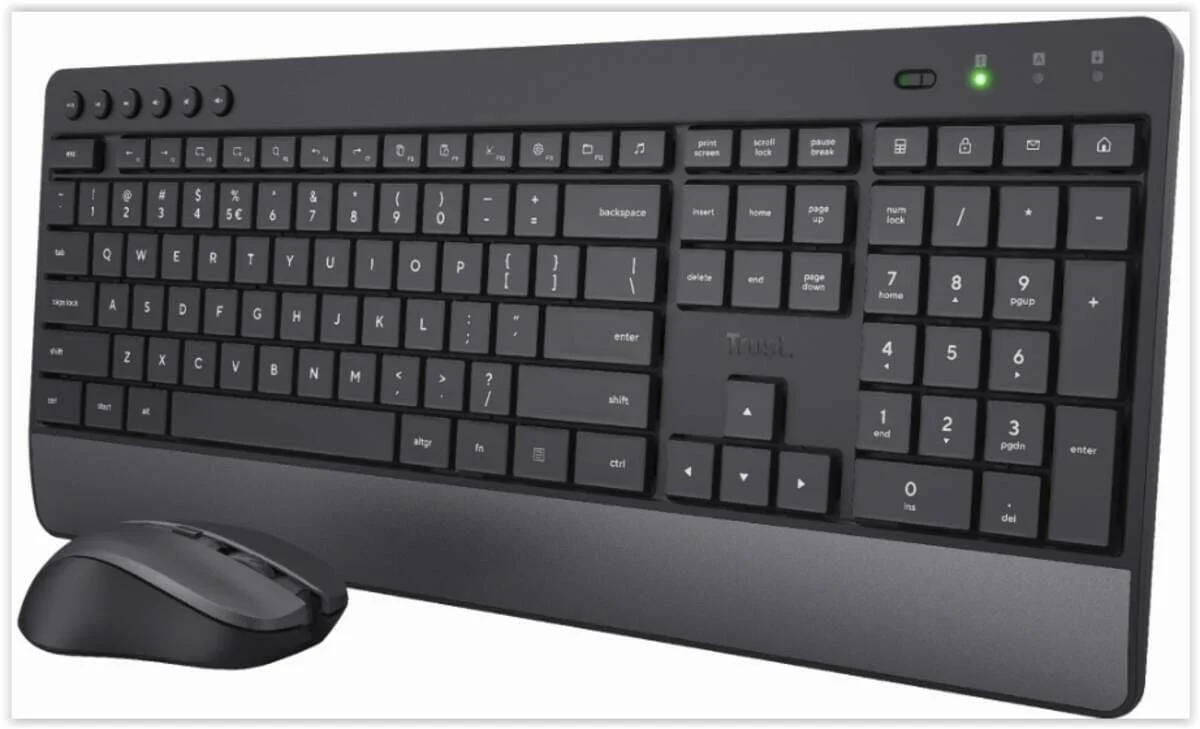 Trust Trezo Wireless Keyboard + Mouse zwart
