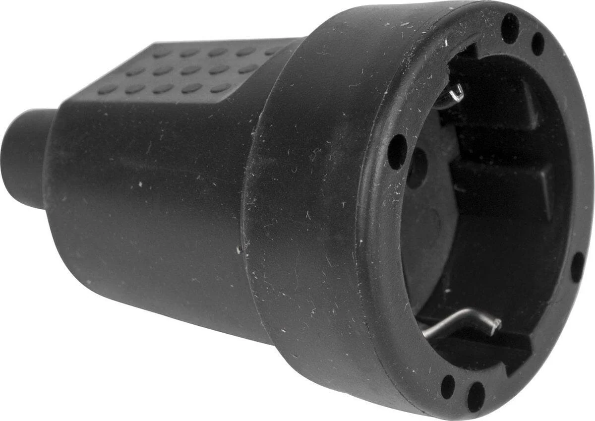 UNIVERSEEL STEKKER CONTRA PVC + RA ZWART
