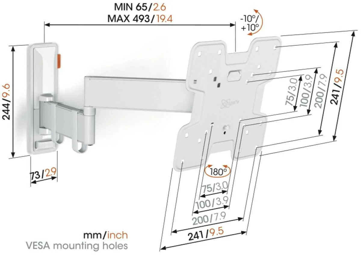 Vogel`s TVM 3245 wit - Image 2