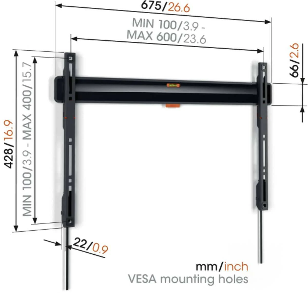 Vogel`s TVM 3605 Platte TV Beugel 40 tm 100inch - Image 2